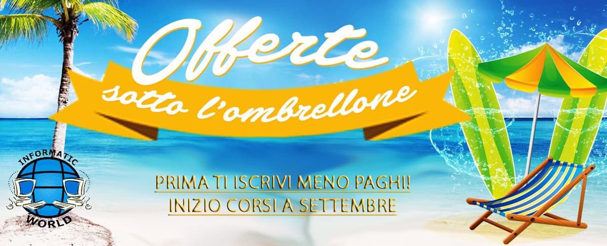 Offerte sotto l'ombrellone - prima ti iscrivi, meno paghi