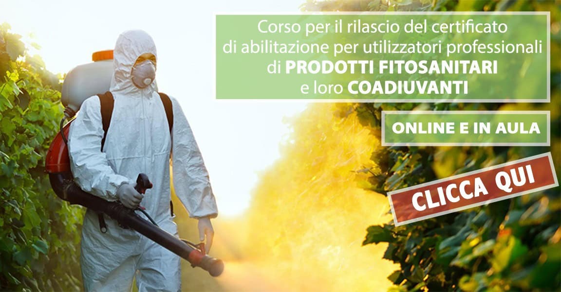 Corso per utilizzatori professionali di prodotti fitosanitari e coadiuvanti